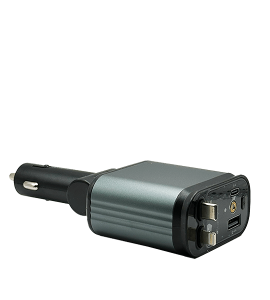 4‑in‑1 Fast Car Charger with Type‑C & USB | PD 3.0 Quick Charging Adapter